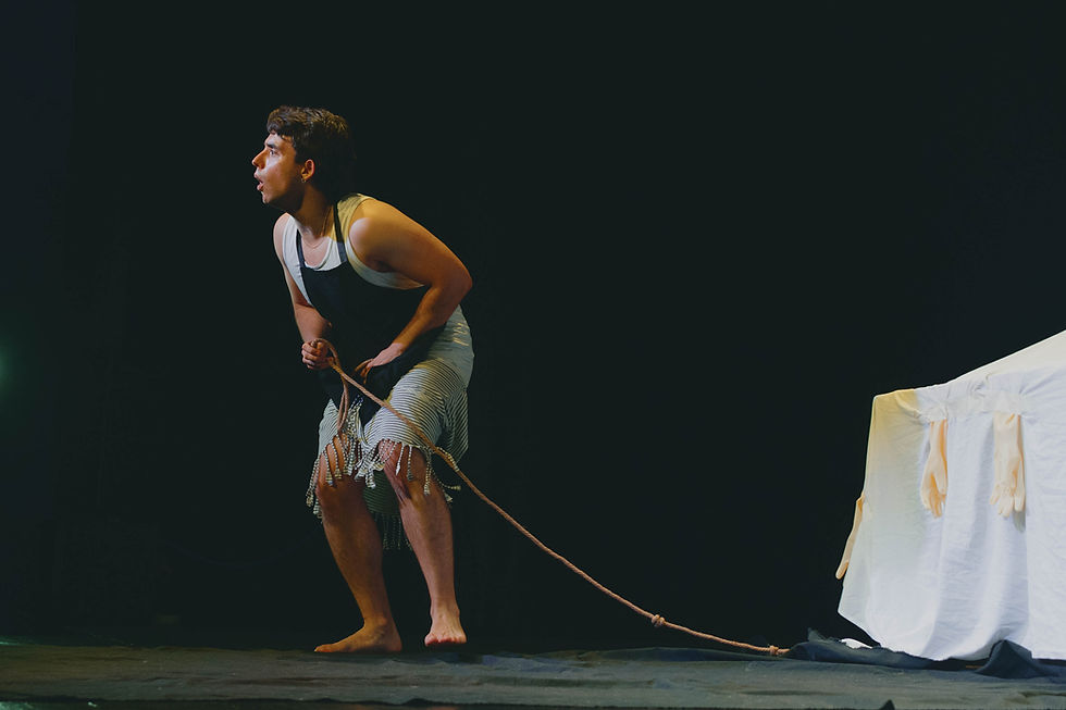 Fotografía realizada por Mariana Campuzano en el ensayo final del fragmento de Somos polvo de estrellas