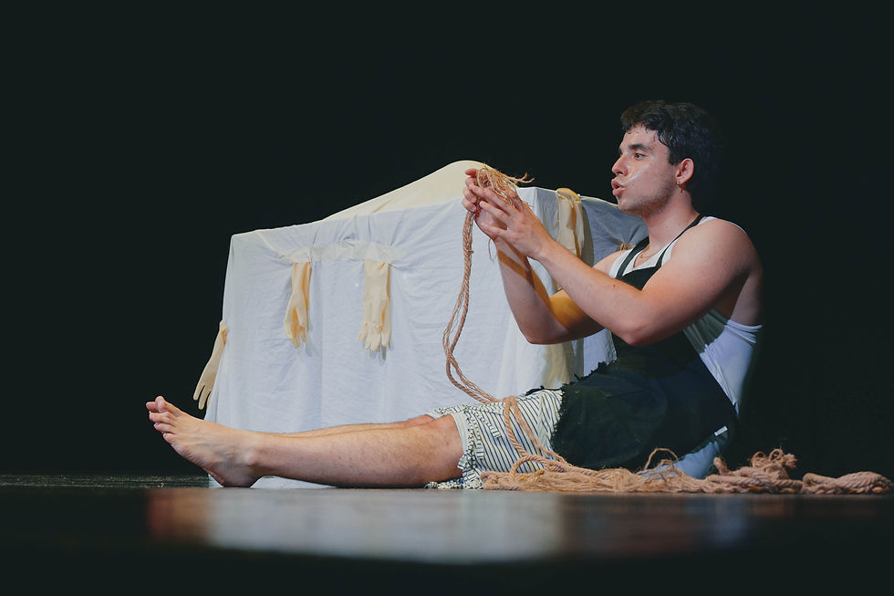 Fotografía realizada por Mariana Campuzano en el ensayo final del fragmento de Somos polvo de estrellas