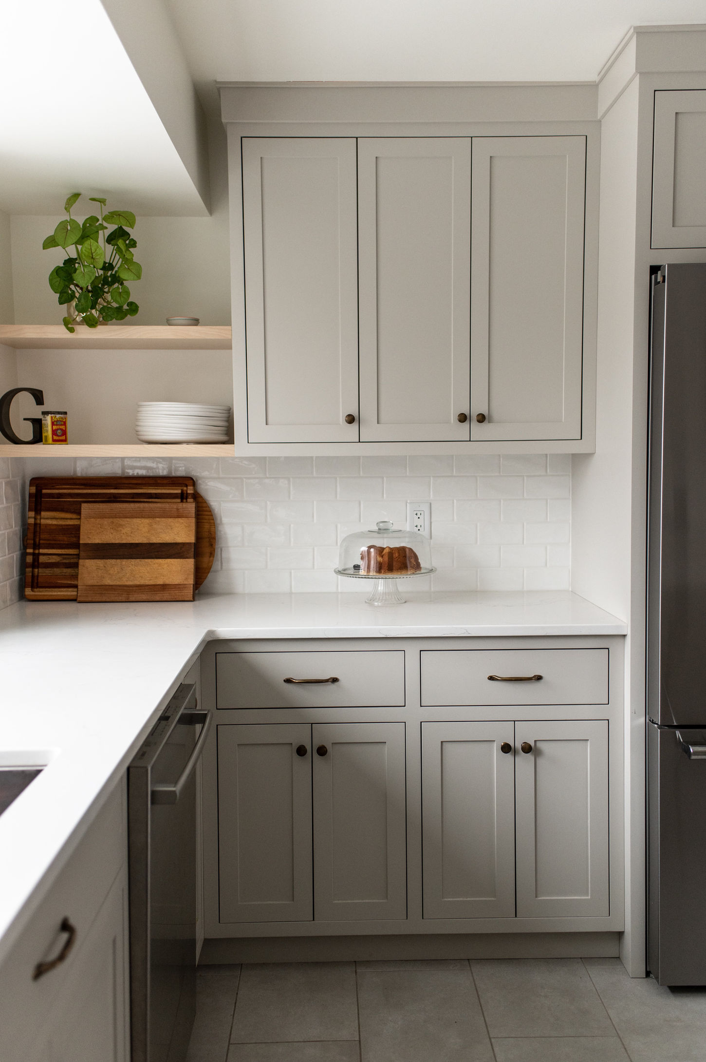 face frame custom English style cabinets 