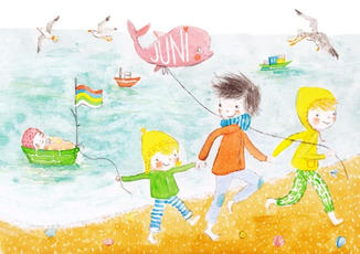 illustratie Marlies Van Dijck
geboortekaartje kinderboek bouwkaartje