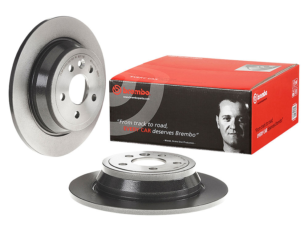 Brembo Rear Brake Discs - Solid Pair - Freelander 2