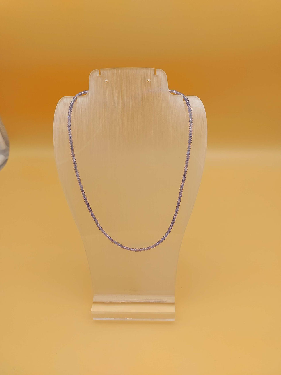Miniaturbild: Tansanit ( Blauer Zoisit ) Kette Länge 44 cm Durchmesser 2mm