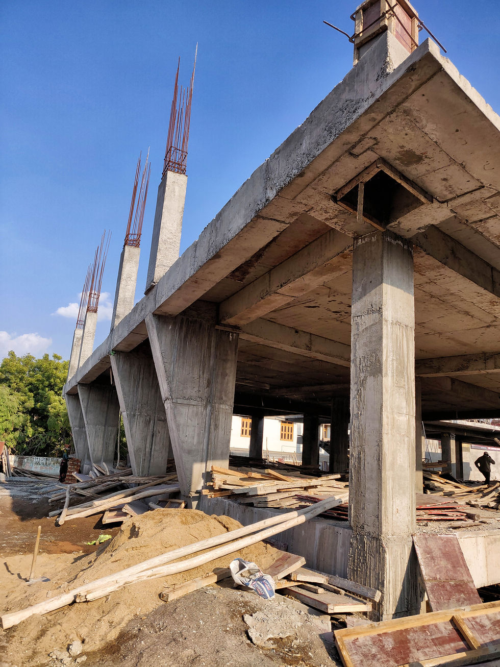 MG mall Jhunjhunu, Rajasthan Structure (under construction at site)