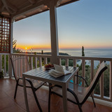 sunset from the balcony