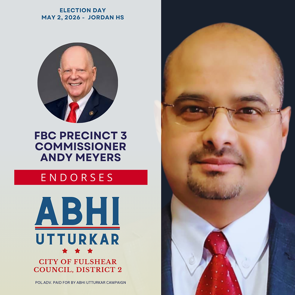 Andy Meyers endorses Abhi Utturkar