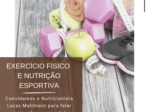 Exercício físico e Nutrição esportiva | Nutricionista Lucas Mallmann