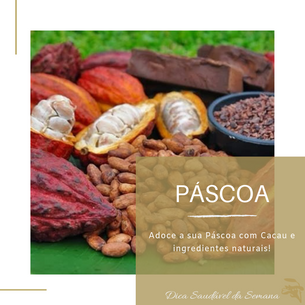 Dica Saudável | Adoce sua Páscoa com Cacau e ingredientes naturais!
