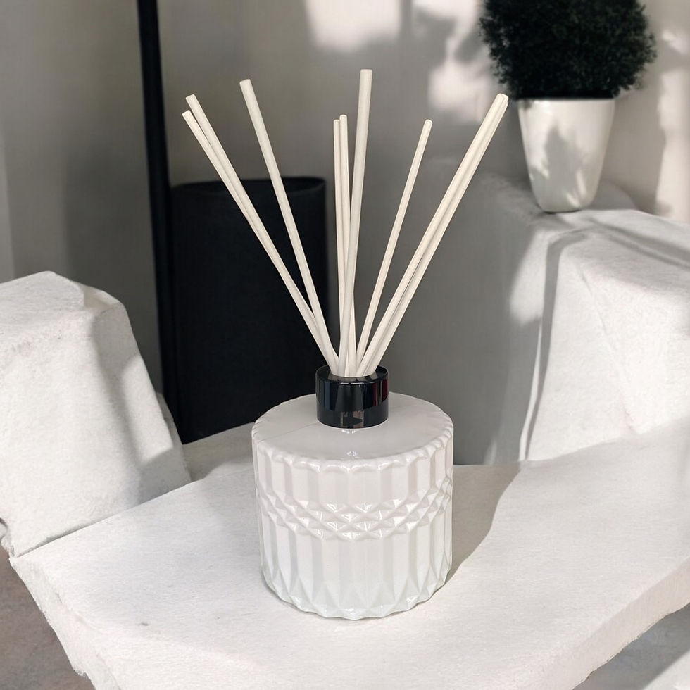 White gloss round diffuser 200ml 
