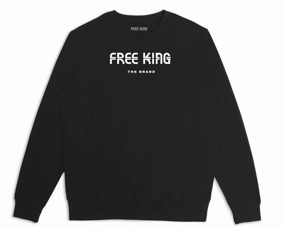 Black/White Original Logo Crewneck Sweatshirt