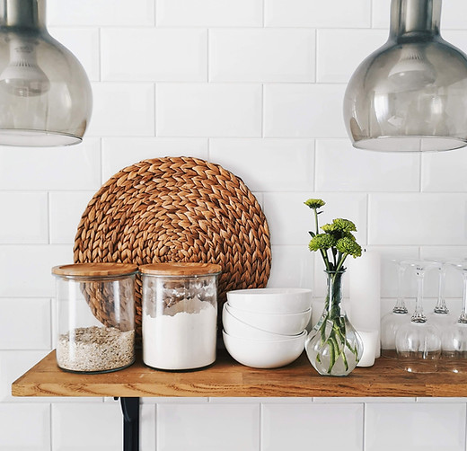 shelf with white tile backdrop.JPG