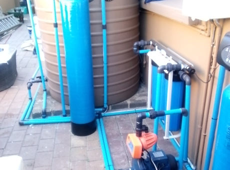 Water backup systems Municipal and borehole water 