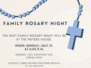 Family Rosary Night