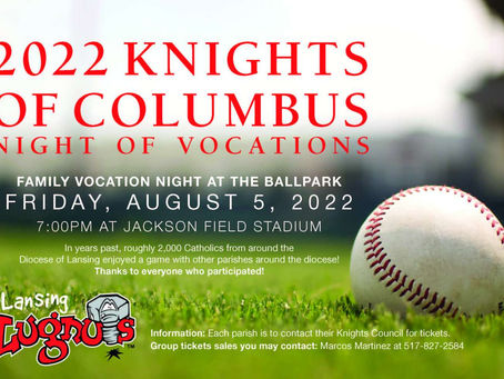 Vocations Night at Jackson Field - August 5, 2022