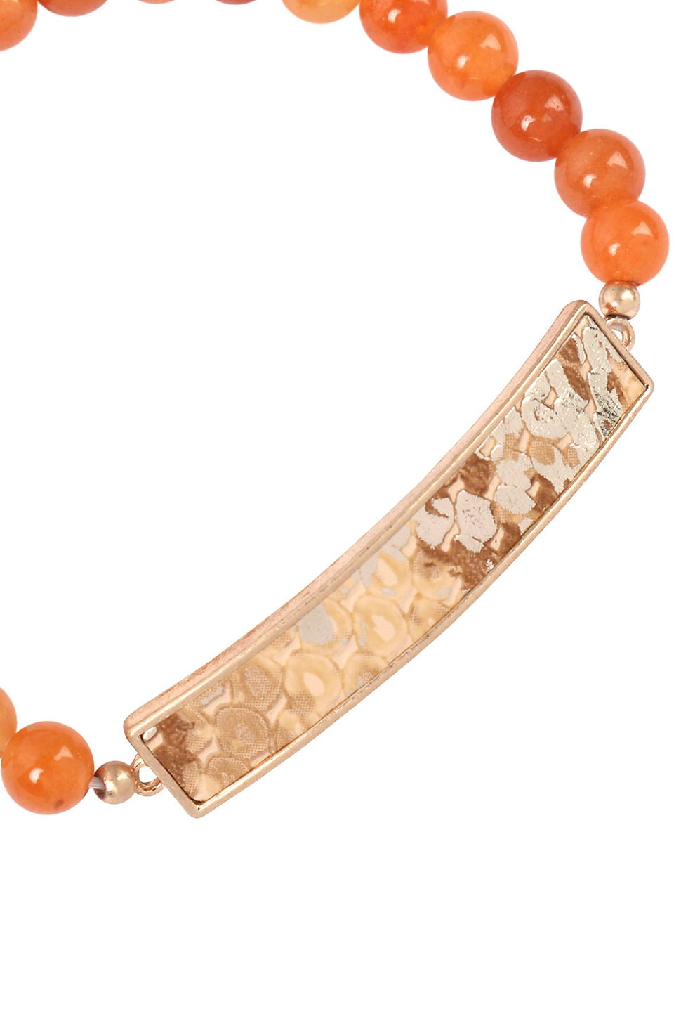 Thumbnail: Animal Print Bar With Beaded Stone Bracelet