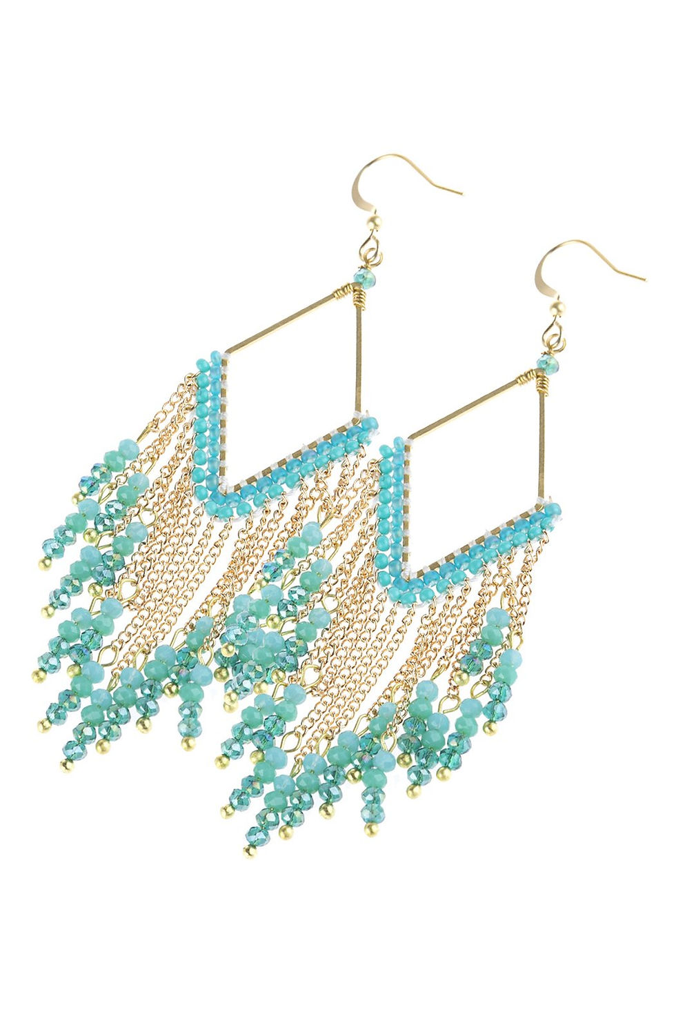 Thumbnail: Hde3047 - Dangle Beaded Earrings