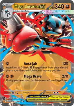  Mega Lucario Ex Mega Evolution Base Set