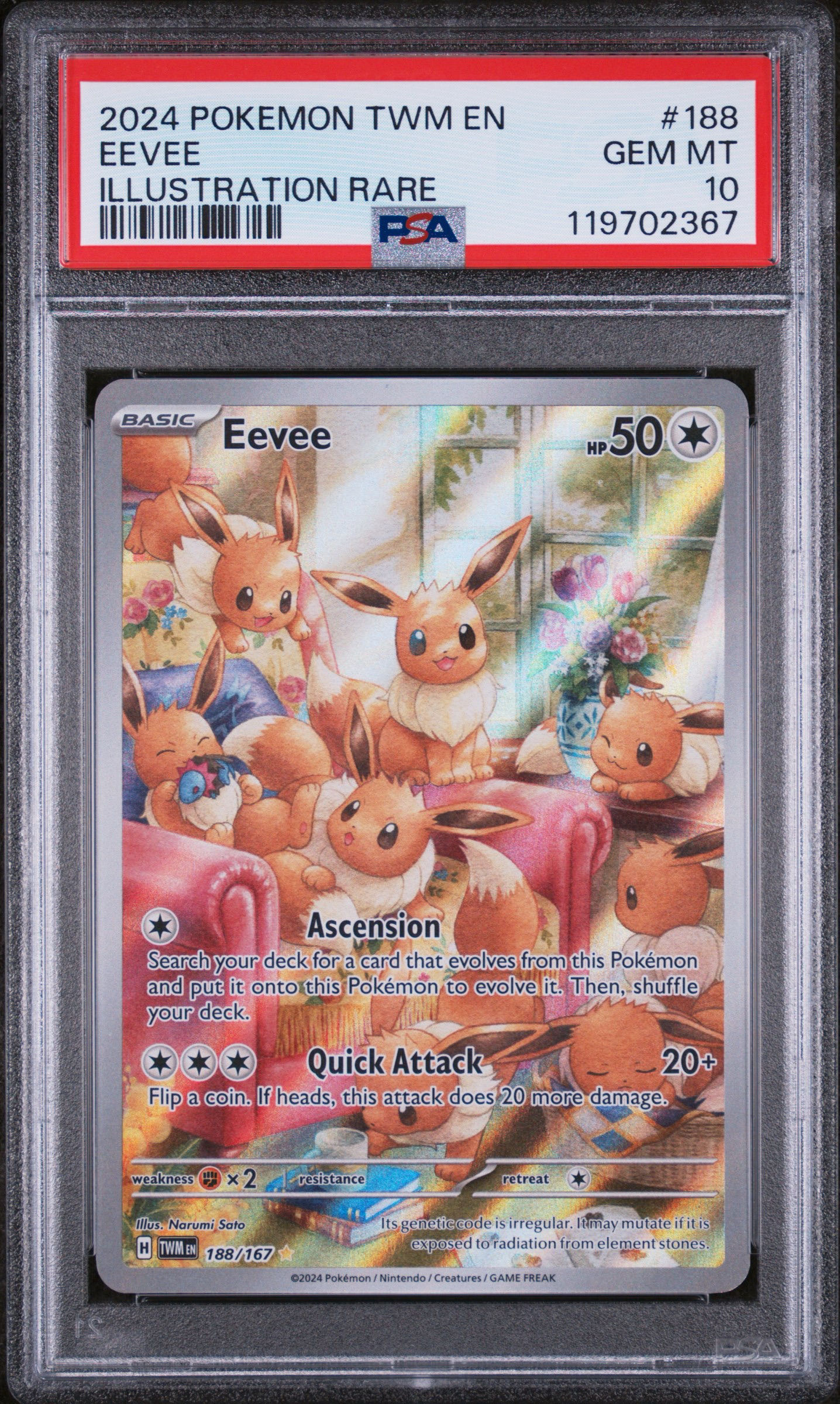 EEVEE TWILIGHT MASQUERADE PSA 10