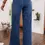 Thumbnail: High Rise Retro Straight Leg Jeans