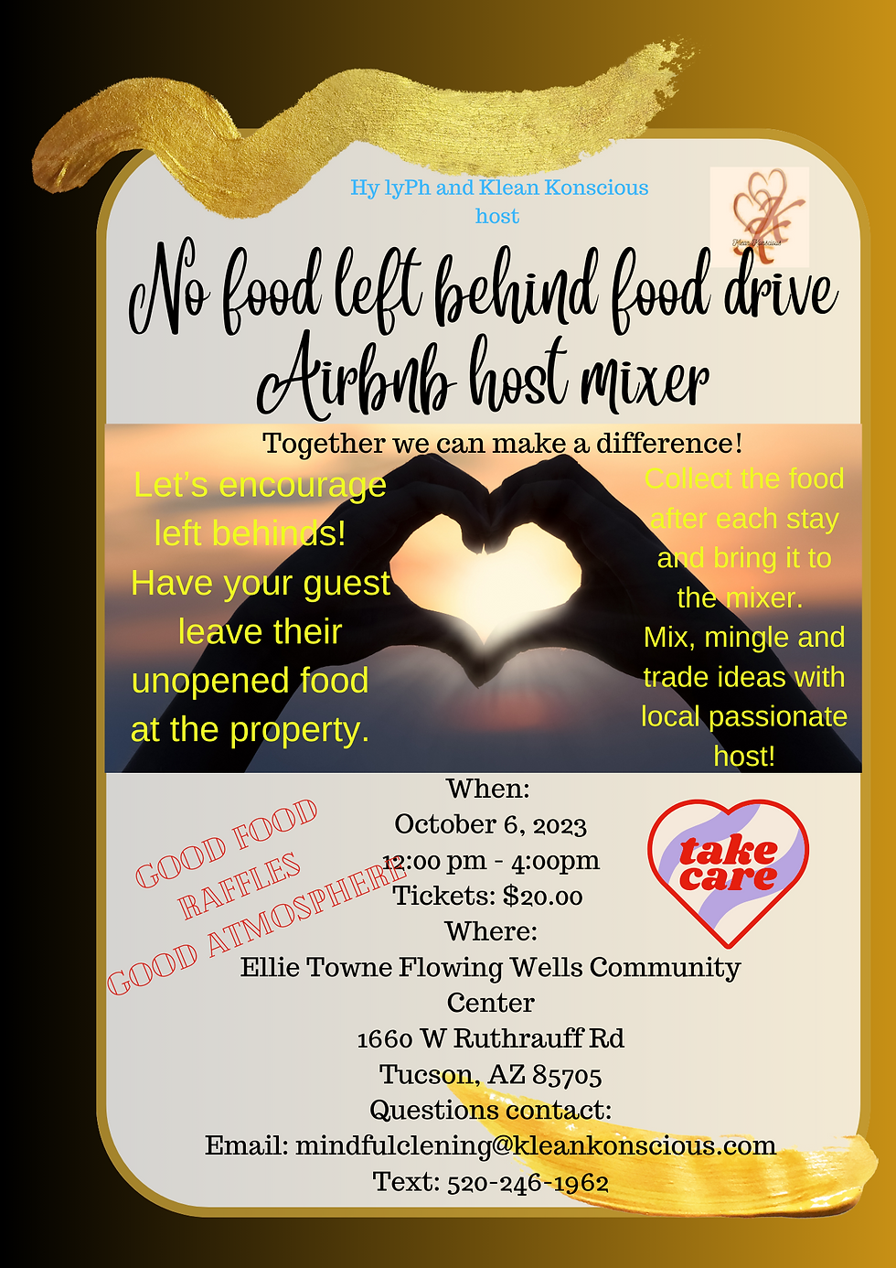No food left behind, Airbnb host food drive mixer!