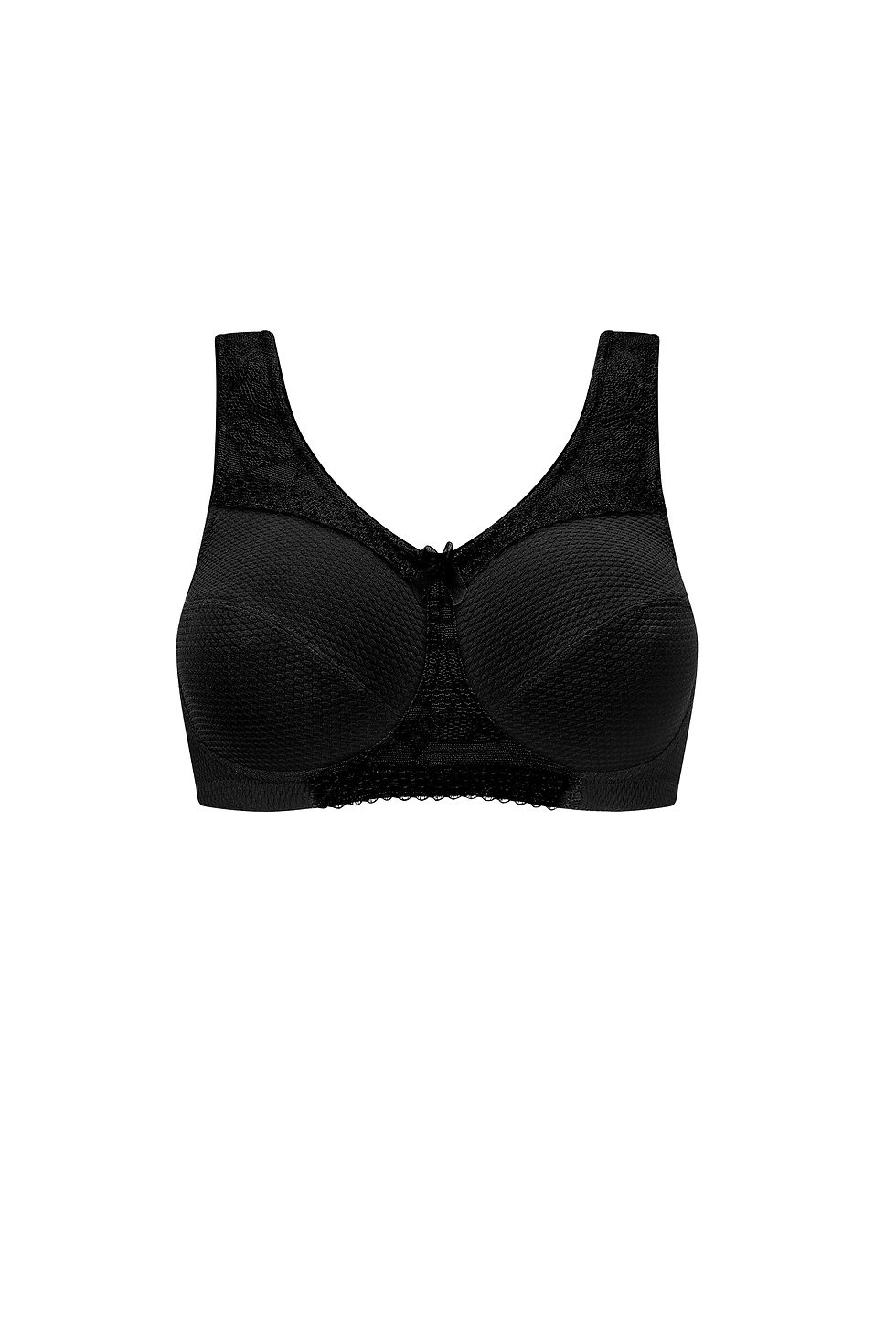Thumbnail: Amoena Leslie Non Underwired Mastectomy Soft Bra - Black