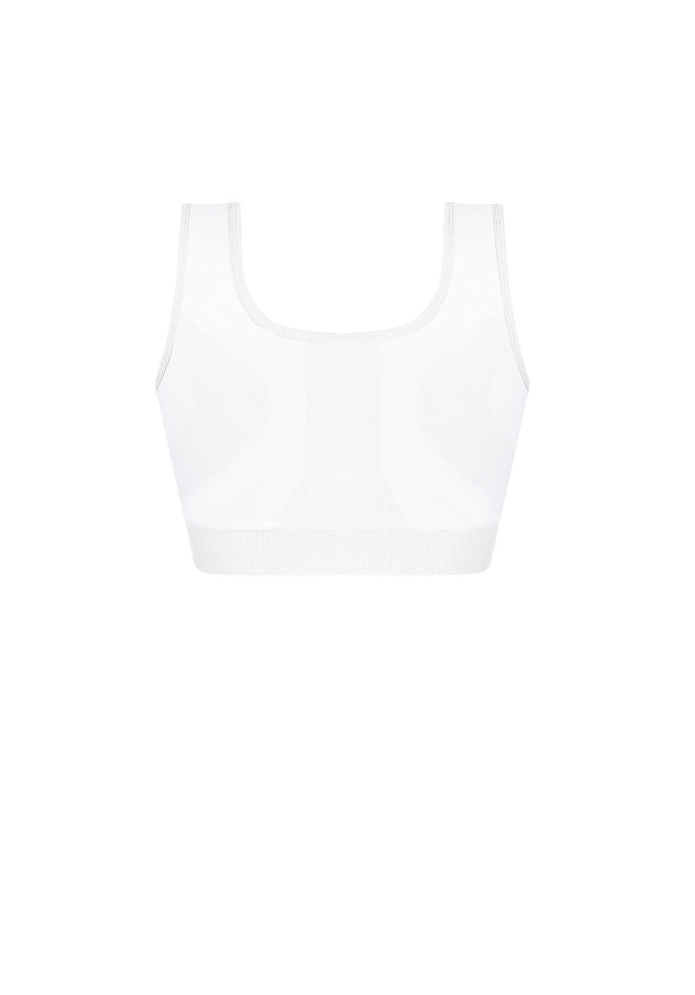 Thumbnail: Amoena Pamela Seamless Non Underwired Pocketed Surgical Bra - White 45010