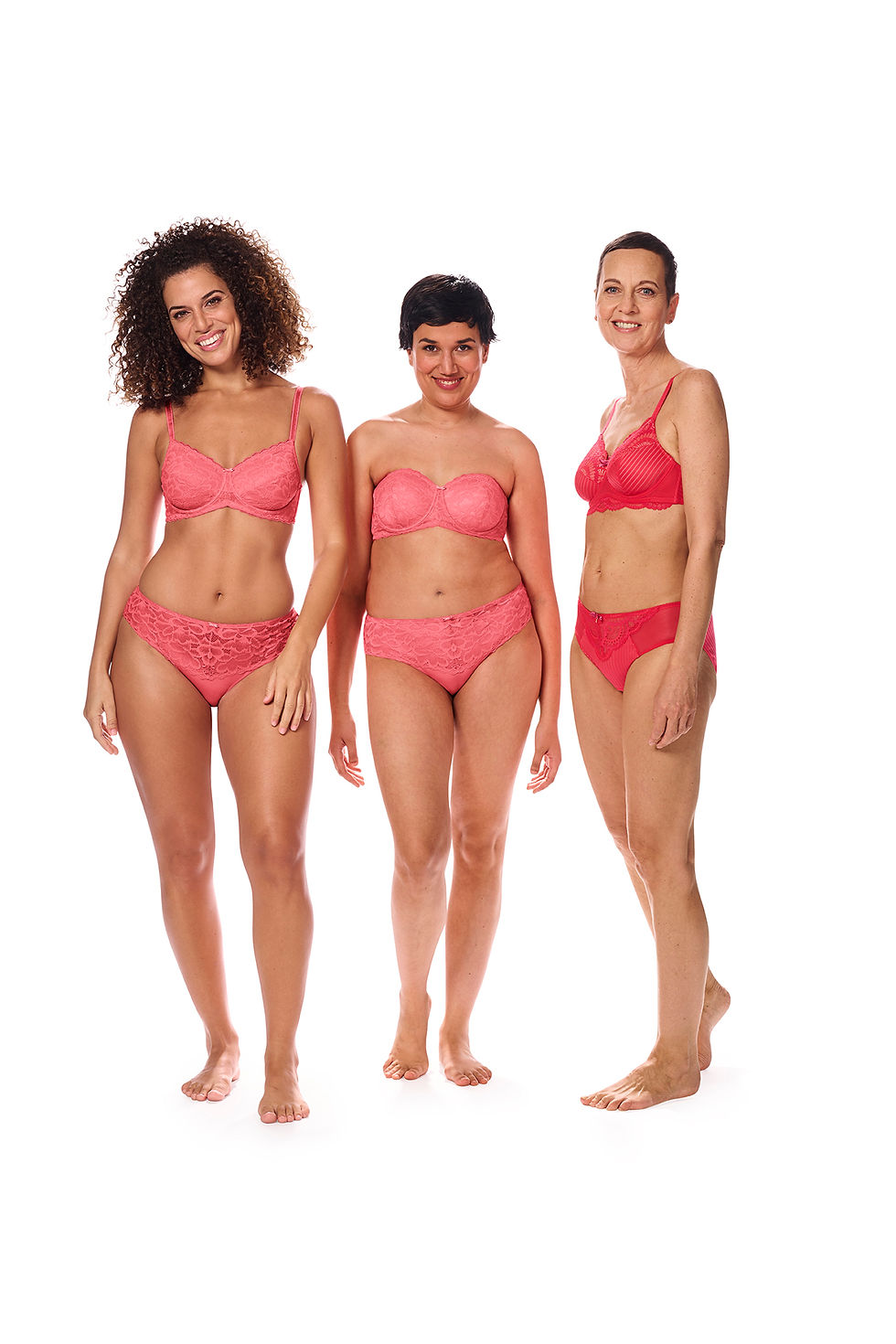 Thumbnail: Amoena Glenda Underwired Mastectomy Bra - Flamingo