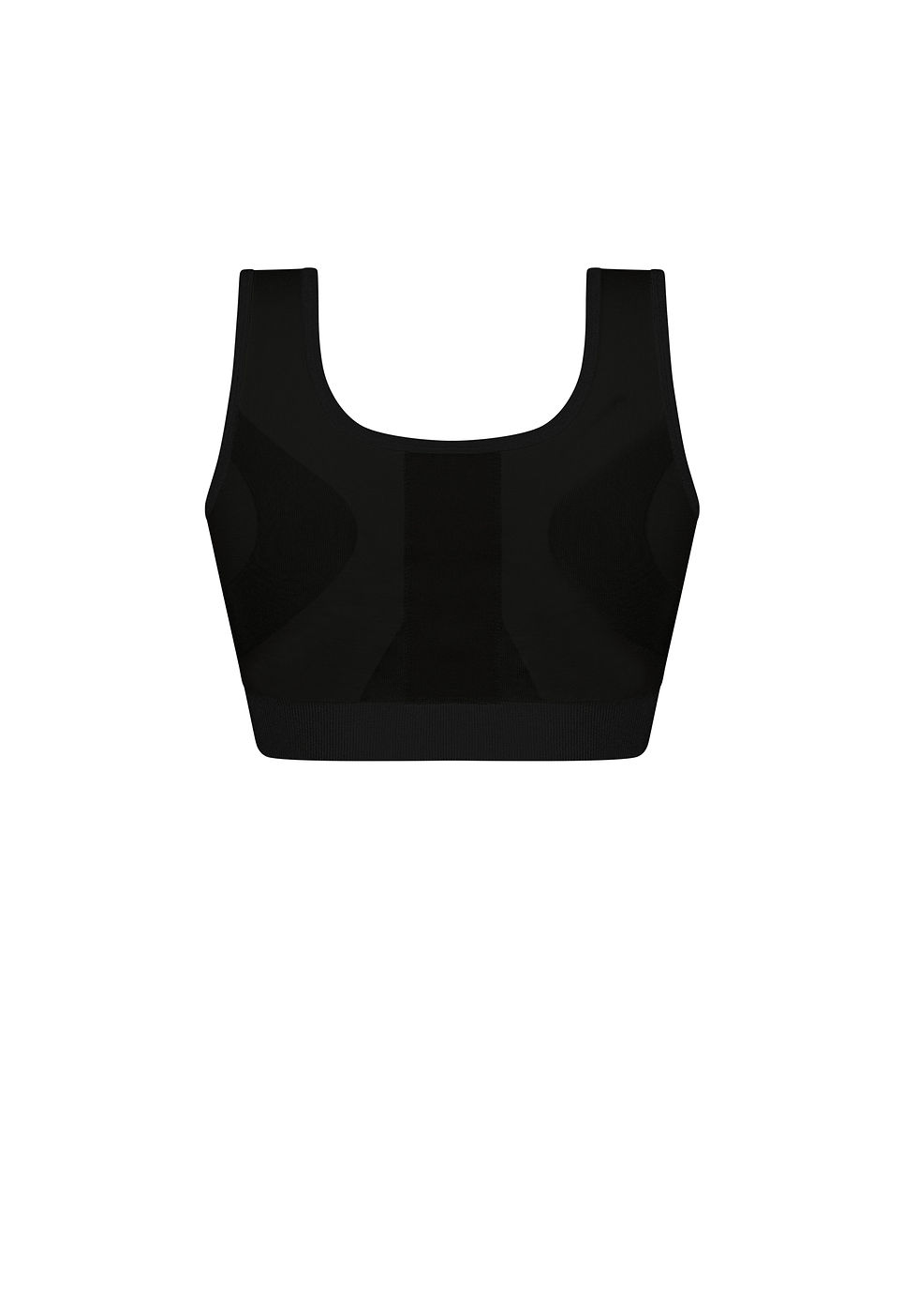 Thumbnail: Amoena Pamela Seamless Non Underwired Pocketed Surgical Bra - Black 45011