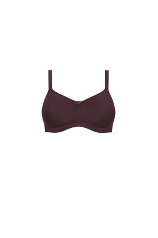 Thumbnail: Amoena Mara Non Underwire Mastectomy Bra Chocolate 44751