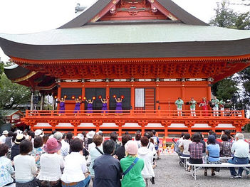 布施弁天 光明祭にて
