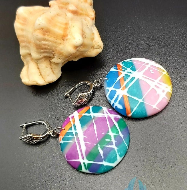 Thumbnail: Rainbow Necklace and Earrings jewelry set