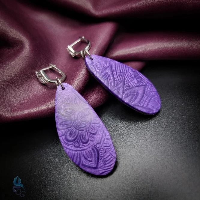 Purple Earrings