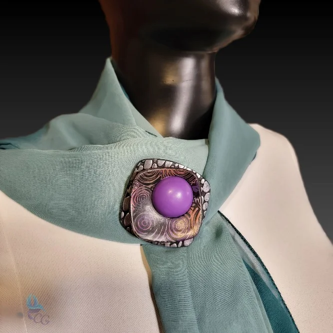 brooch purple