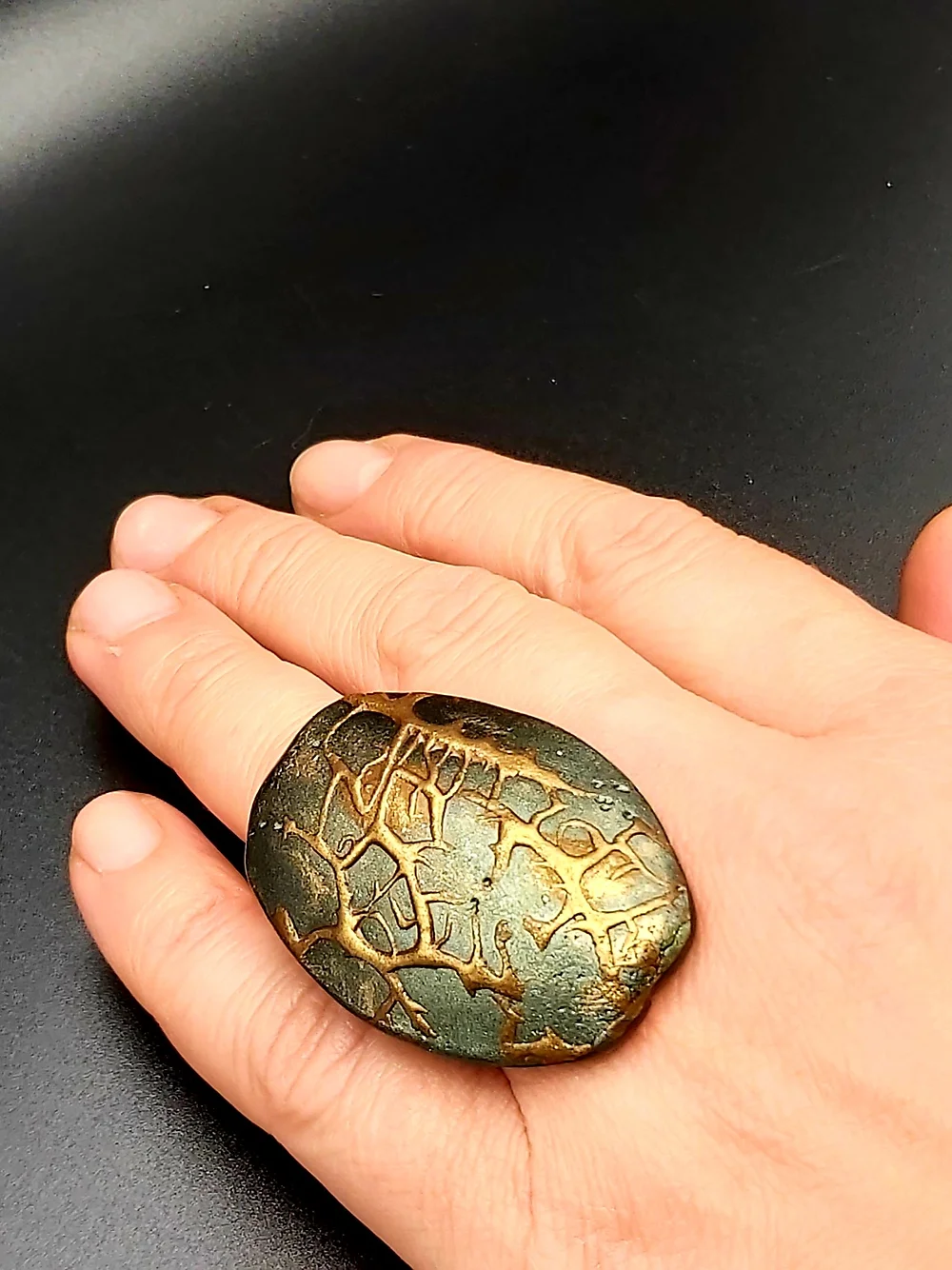 Ring "Golden veins"