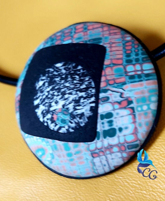 Thumbnail: Handmade pendant "Black window"