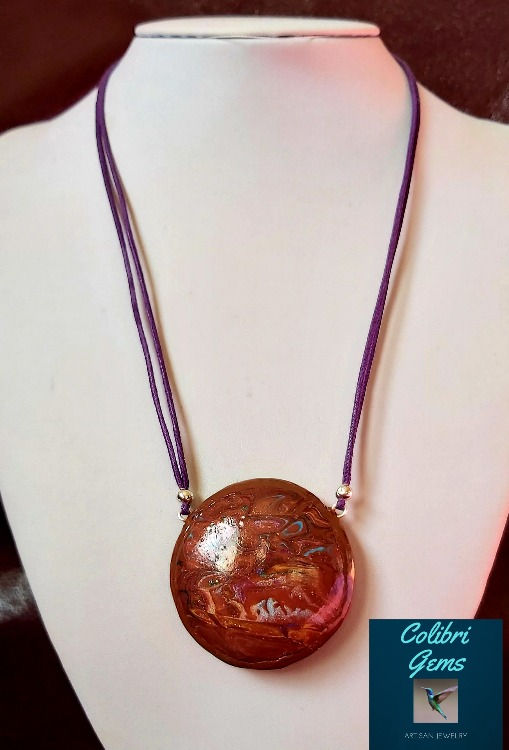 Copper color pendant