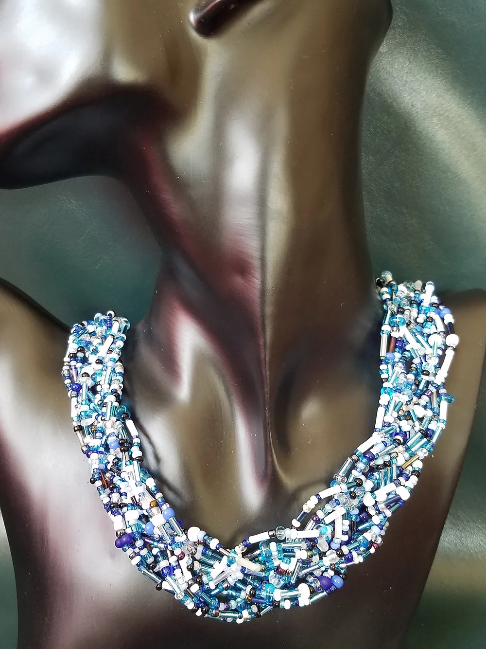 "Braided Blue Hues" Necklace