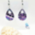 Handmade earrings "Purple waves"