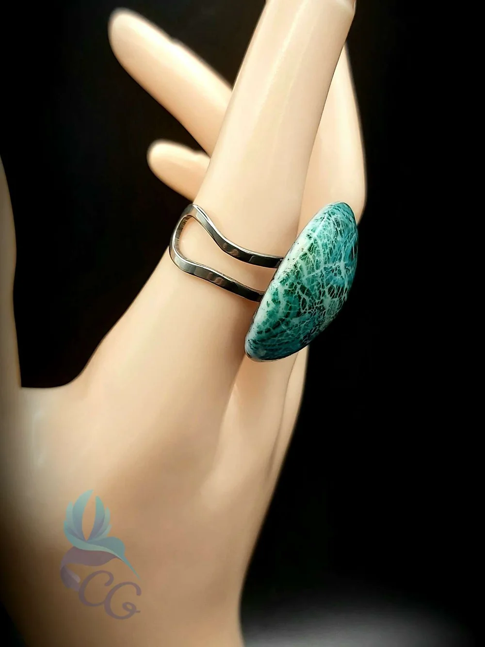 "Crackled" Ring