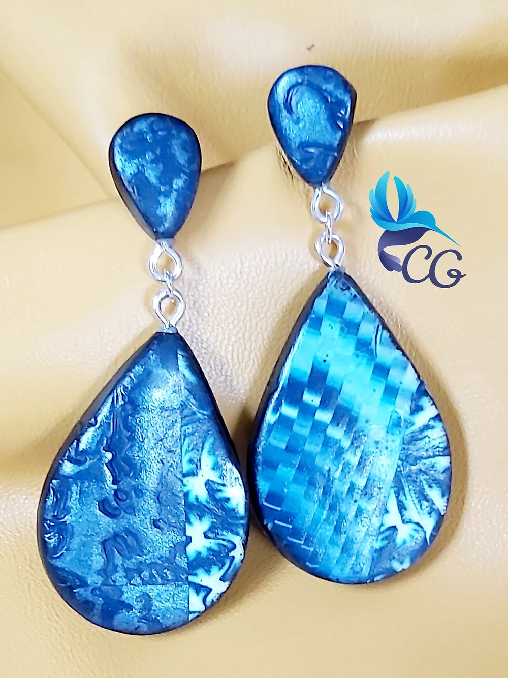 Handmade earrings "Blue"
