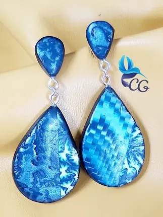 Handmade earrings "Blue"