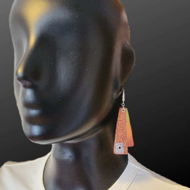 Thumbnail: Asymmetrical handmade jewelry set