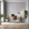 create a light grey office setting with no desk that I can place my picture in the forefro