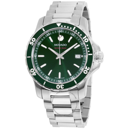 Movado Series 800 Green Dial Steel Men's Watch Firthjewelers