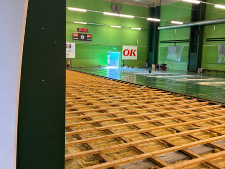 HB hallen får nyt gulv og nyt lys