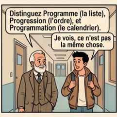 Progression, programme, je fais mon chemin