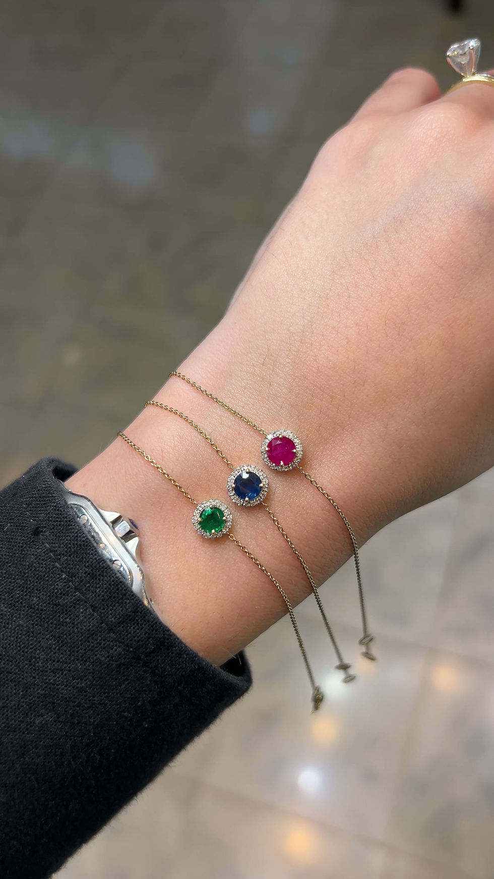 Miniatura: Pulsera Supernova de Esmeralda, Rubí o Zafiro