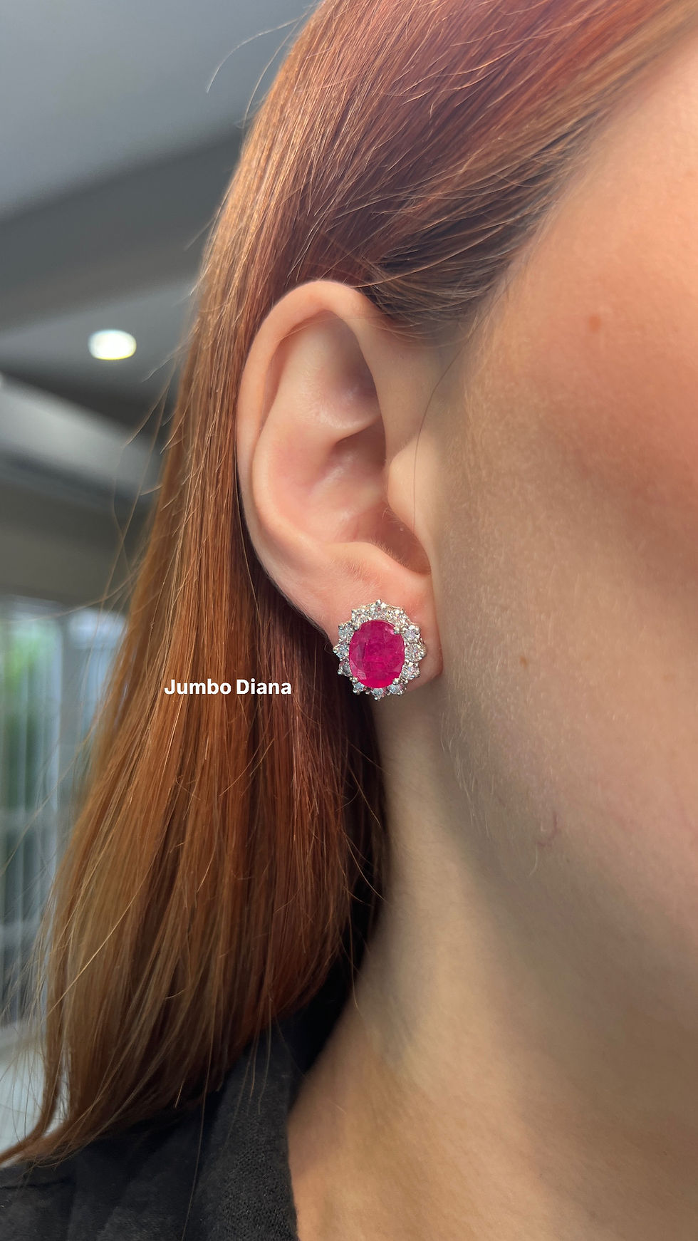 Miniatura: Aretes Diana de Rubíes y Diamantes (Diana, Maxi Diana y Jumbo Diana)
