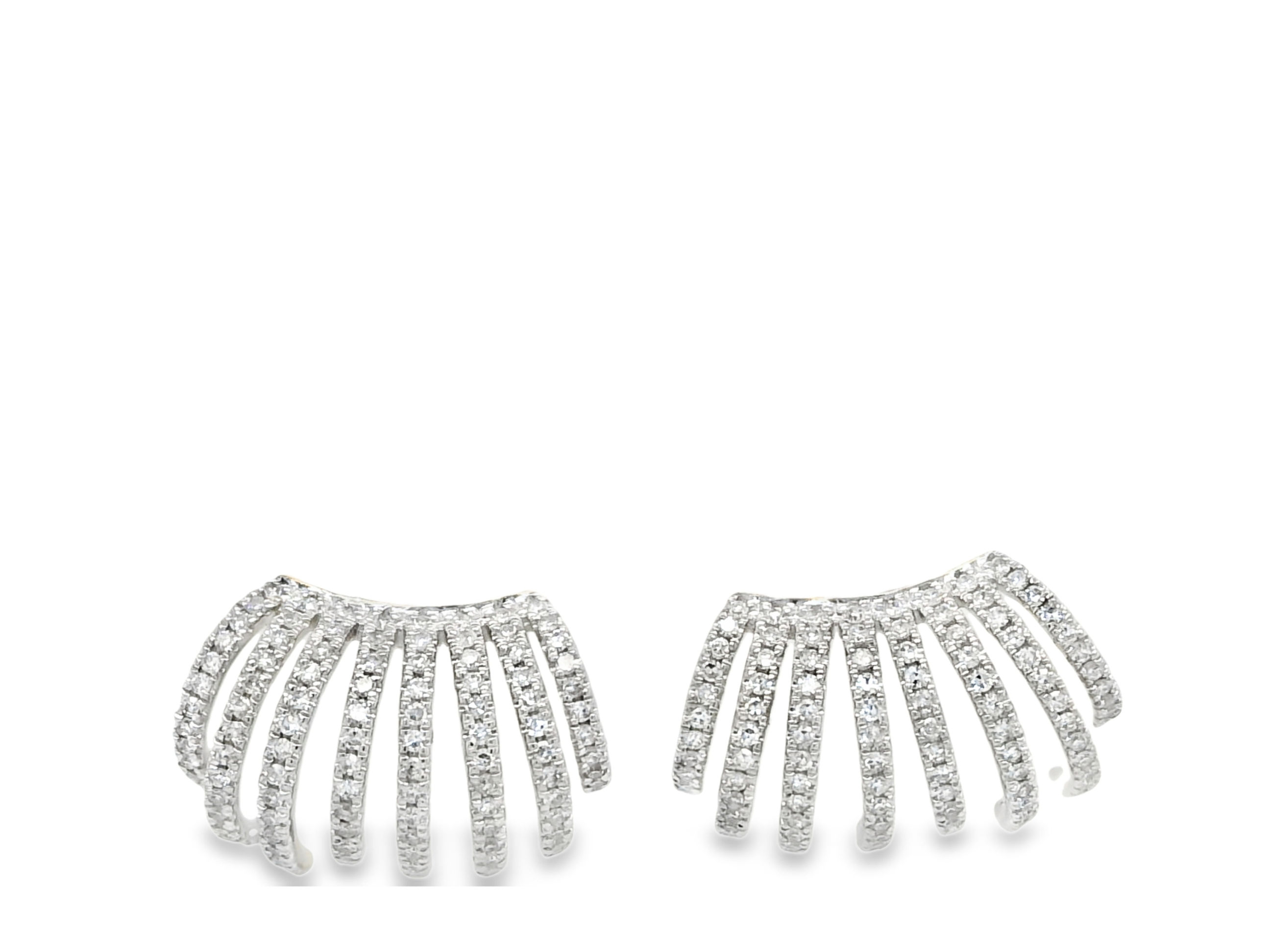 Aretes Multi Arracadas de Diamantes