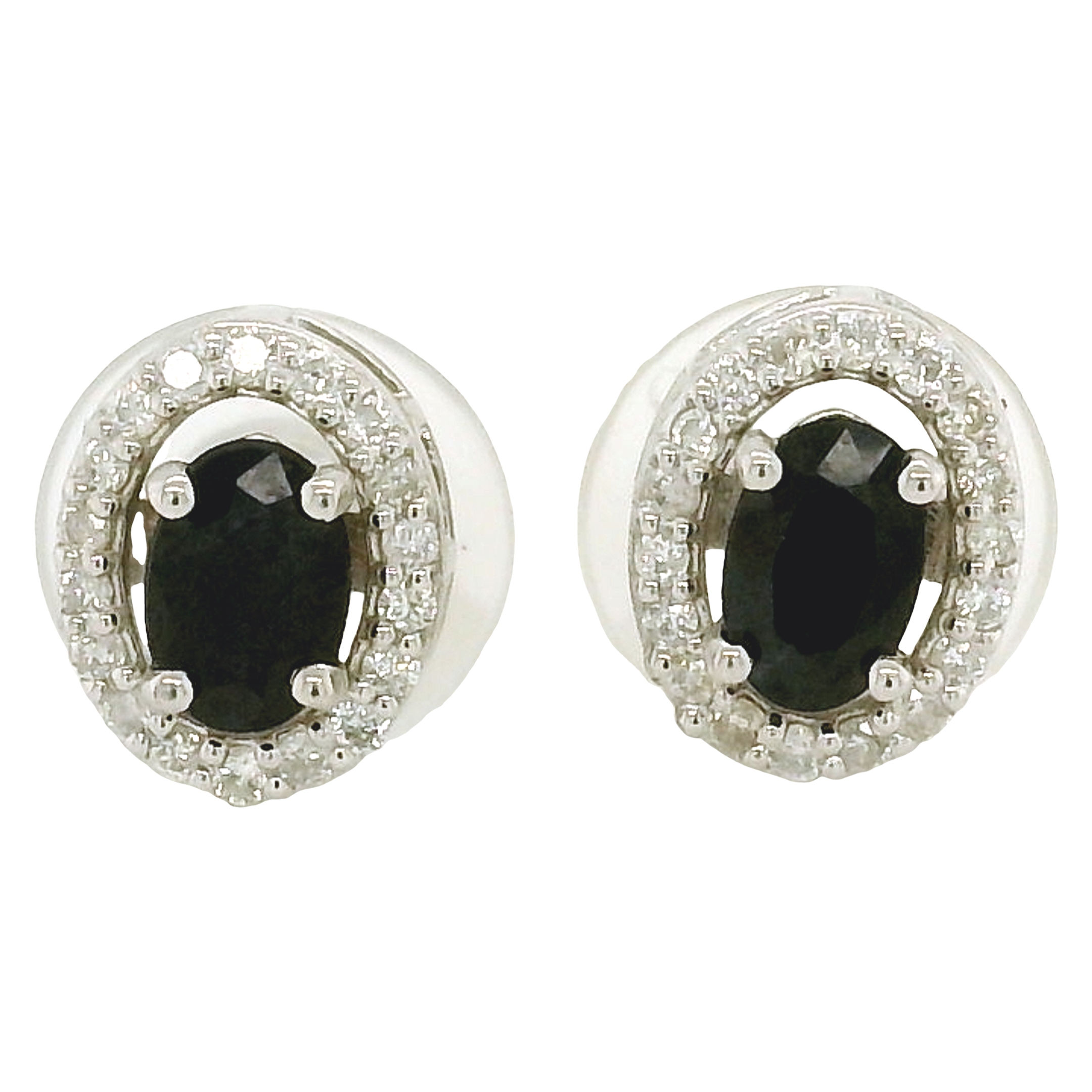 Aretes Tres en Uno Zafiros/Esmeraldas/Rubies con Halo de Diamantes Desmontables