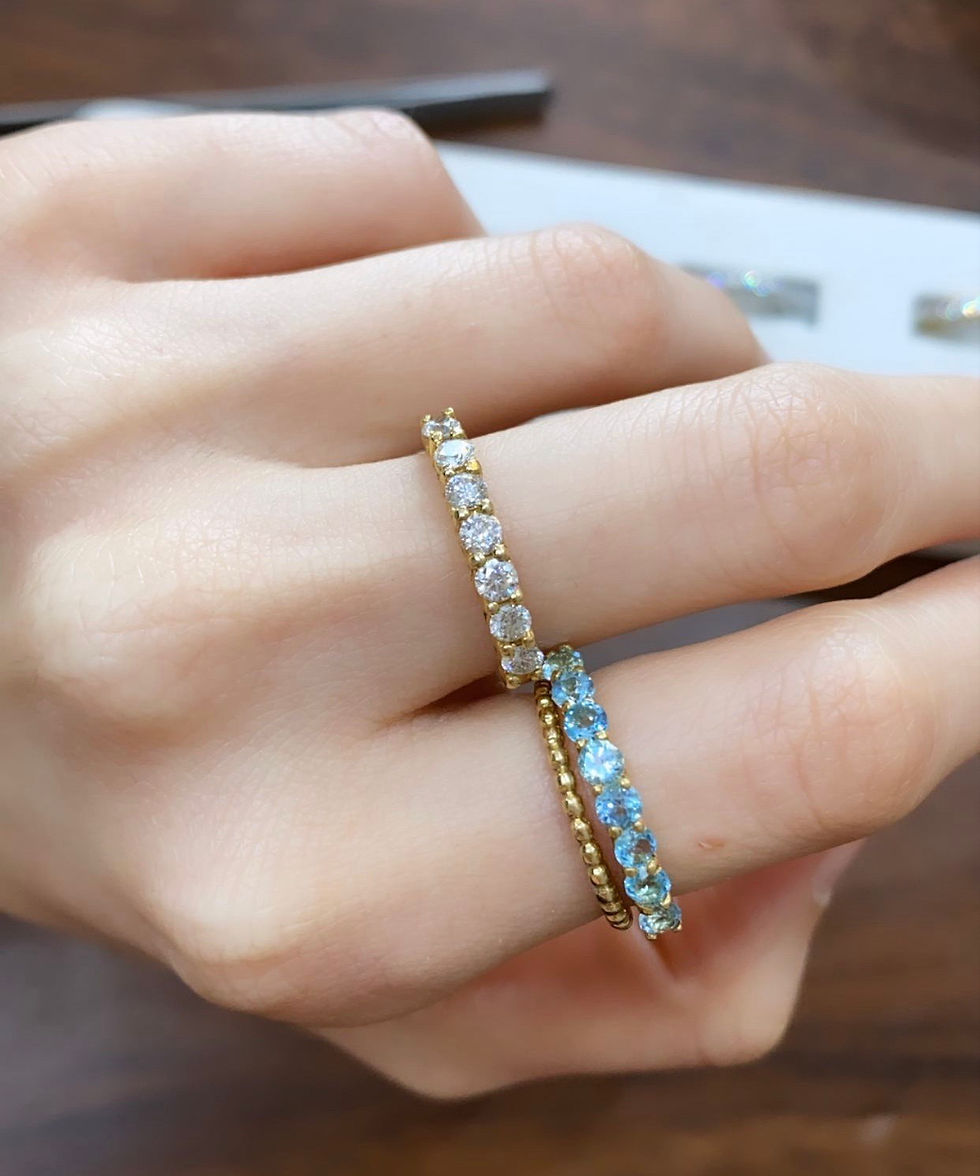 Miniatura: Anillo Churumbela Estefanía de Diamantes